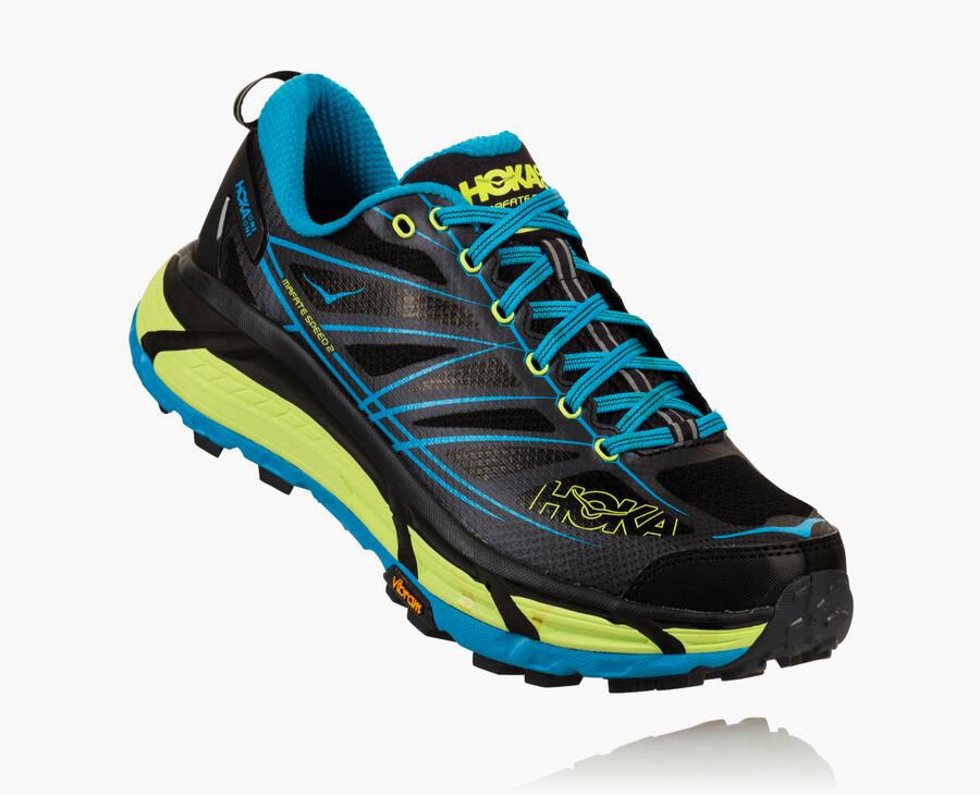 Hoka One One Spor Ayakkabı Erkek Siyah/Mavi - Mafate Speed 2 - XJ8726450